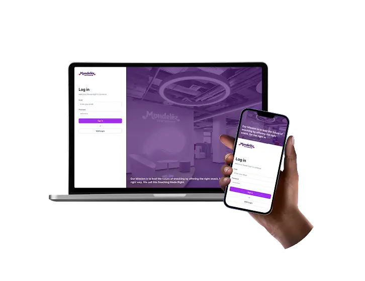 Deliver a seamless branded experience with Treedis by customizing your platform’s login screen—shown here on both desktop and mobile—to reflect your company identity